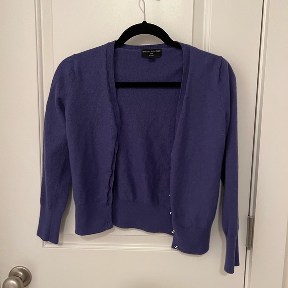 Banana Republic Sweaters - Banana Republic Purple Sweater Cardigan